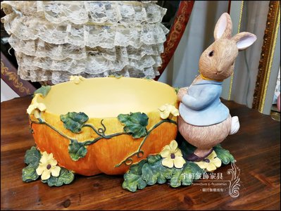 【現貨】彼得兔南瓜大水果盤 置物盤 糖果盤 peter rabbit｜收銀台 開店送禮 居家擺飾　。宇軒家居生活館。