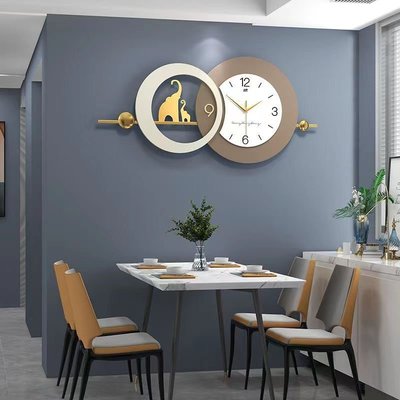 時鐘現代輕奢掛鐘客廳時尚大氣家用裝飾時鐘掛墻個性簡約藝術創意鐘表