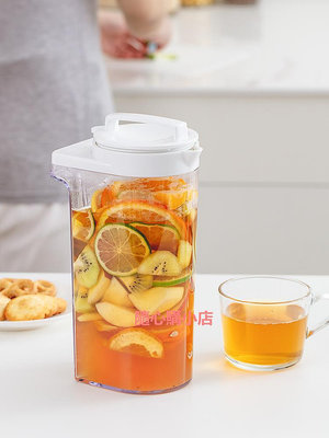 精品果茶冷水壺日本進口asvel廚房大容量塑料一體式冰水壺密封涼水壺