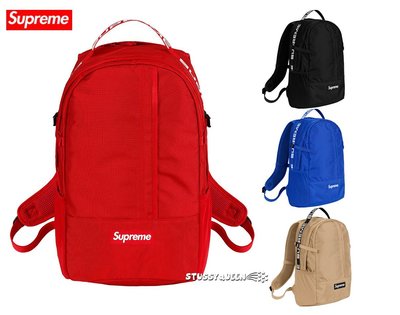 【超搶手】全新正品 現貨2018 SS Supreme Backpack Bag 44代 44TH 字體後背包 黑紅卡其