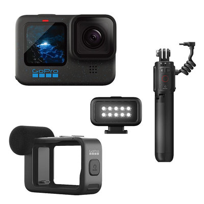 【中壢NOVA-水世界】GOPRO HERO 12 Black 創作者套組 運動攝影機 攝影機 HERO12 公司貨