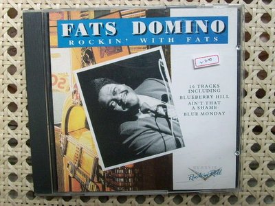 CD~節奏與藍調經典Fats Domino--Rock With Fats專輯...收錄Blueberry Hill等..曲目如圖示