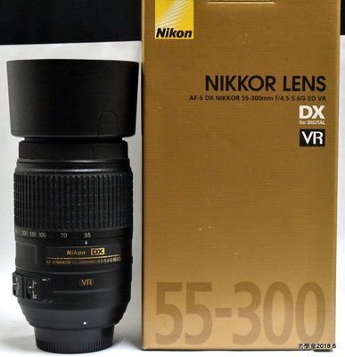 Nikon AF-S DX 55-300mm F/4.5-5.6G VR變焦望遠鏡頭贈保護鏡(榮泰公司貨過保)