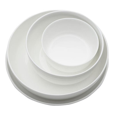 💓好市多代購/免運最便宜💓 Mikasa 骨瓷餐具 16件組 內含 21 公分圓盤四入、20 公分義大利麵碗四入、15 公分麥片碗四入、11 公分水果碗四入
