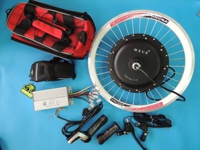 高雄【新素主義】DIY電動腳踏車套件48V500W電機 可磁剎回充 爬坡可 研究 實驗 專題