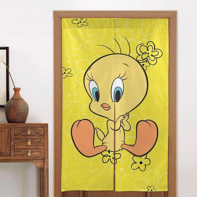 Tweety Bird 門簾面板 34x56 英寸,門簾遮光隔熱側燈門隱私面板,適用於窗戶/客廳/門口