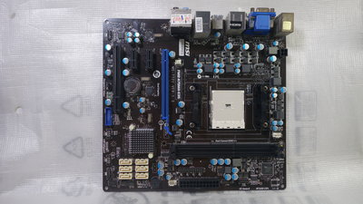 微星 FM2-A75MA-E35 ,,DDR3/ USB3...FM2腳位..附後擋板