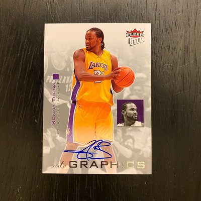 NBA 2007-08 Ultra Autograph Ronny Turing Auto 親筆簽名 籃球卡 球卡