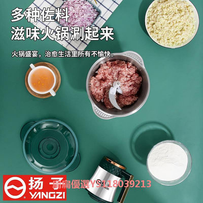 揚子絞肉機家用電動小型打肉餡攪拌餃攪碎菜器正品