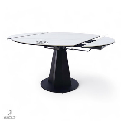家室美家具 JUST MAKE 商品編號: 607 餐桌 陶板餐桌 岩板旋轉桌 伸縮桌 伸縮圓桌
