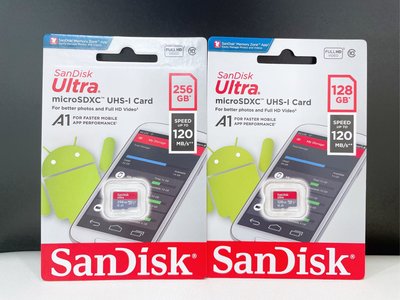 【SanDisk】Ultra microSD A1 128G 256G SanDisk記憶卡 手機記憶卡 SD卡 無轉卡