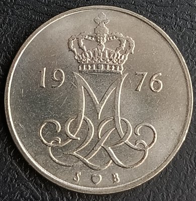 丹麥    1976年    瑪格麗特二世    10 ORE    鎳幣   1225
