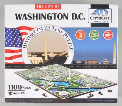 WASHINGTON D.C 1100片 4D城市立體拼圖，40018