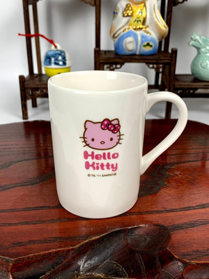 中古日本回流 hello kitty凱蒂貓咖啡杯馬克杯 水杯