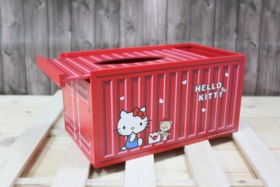 三麗鷗 Hello Kitty 貨櫃造型 面紙盒