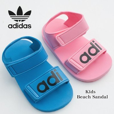 帝安諾 - ADIDAS BEACH SANDAL 小童 防水 涼鞋 藍色