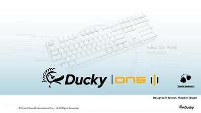 促銷打折 Ducky創傑 ONE3 純白 100% RGB 熱插拔 銀軸中文