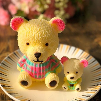 熱銷 手工制作3d立體小熊硅膠模具 法式創意慕斯蛋糕模具泰迪熊愛心熊海軍小熊手工材料