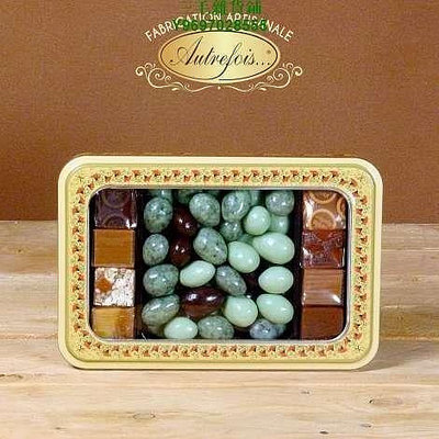 法國進口禮品Autrefois可麗頌橄欖黑巧克力混裝禮盒 點心250g