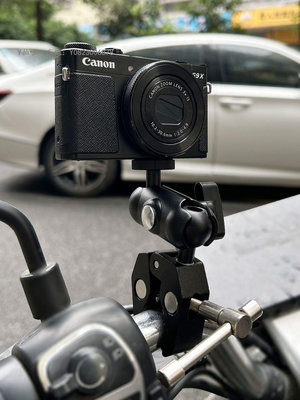 運動相機支架 便攜式手機支架戶外摩托車錄制配件車把固定全景運動相機戶外拍照