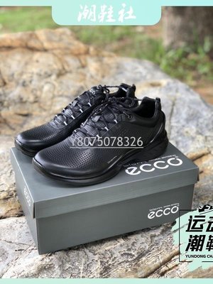 ECCO愛步2022男鞋新款經典款真皮系帶透氣休閒運動戶外健步鞋837514 39-44