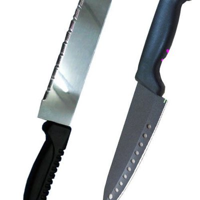 時尚頂級冷凍調理刀1支 調理不沾刀1支-好用雙刀組-料理刀/切刀/水果刀/萬用刀