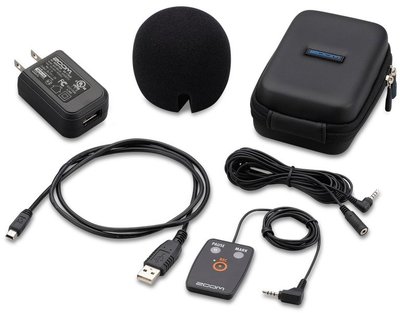 ZOOM SPH-2n 配件包(含硬殼包、防風罩、遙控器含延長線、電源供應器、USB線) H2n錄音機專用 公司貨