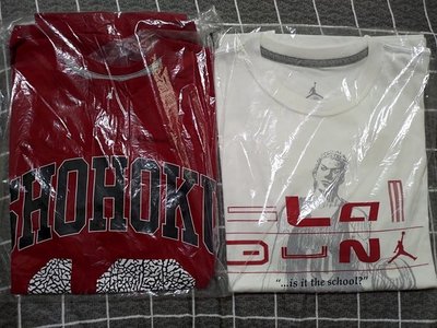 免運全新吊牌未拆台灣公司貨 AIR JORDAN x SLAM DUNK 灌籃高手劇場版 短T 櫻木花道 爆裂紅白 AJ