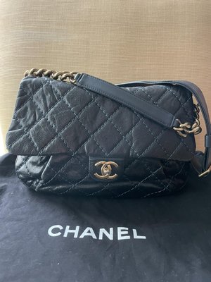 ⭐它處已售出⭐專櫃正品CHANEL Coco Pleats Messenger Bag皺摺荔枝仿舊鏈條斜背肩背手提三用包| Yahoo奇摩拍賣