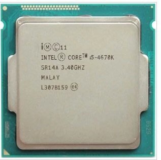 【含稅】Intel Core i5-4670K 3.4G 1150 四核四線 84W 正式散片CPU 一年保 內建HD