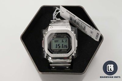 【高冠國際】G-Shock Casio 保證公司貨正品 GMW-B5000D-1 經典5600 不鏽鋼 太陽能 電波錶