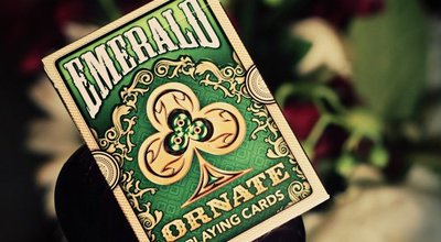 【USPCC撲克】ORNATE Deck PLAYING CARDS Emerald  華麗甲板 翡翠綠