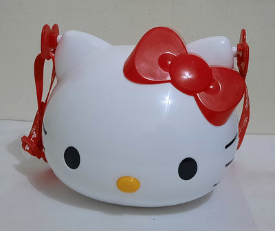 85度C~Hello Kitty 雪米餅禮盒空盒/大頭造型爆米花桶/萬用置物桶