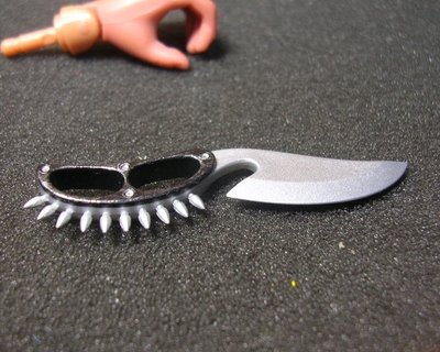 B8兵工裝備 黑幫限定版1/6超帥手指虎匕首刺刀一把 mini模型玩具 不是真人用的