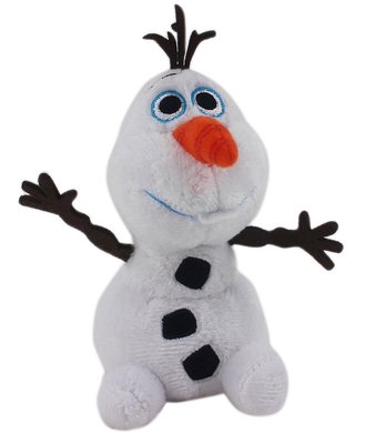 【卡漫迷】 雪寶 玩偶 吊飾 12cm 閉嘴 ㊣版 迷你 迪士尼 冰雪奇緣 Frozen Olaf 絨毛娃娃 掛飾 雪人