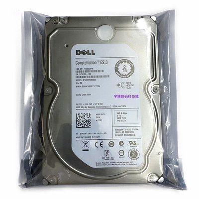 DELL R520 R620 R720 2TB 7.2K SAS 3.5 ST2000NM0023 伺服器硬碟
