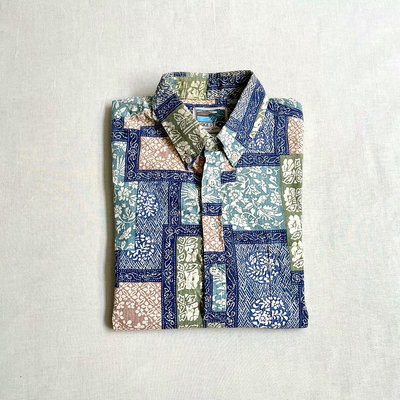 美國製造 Cooke Street Hawaiian Shirt 夏威夷衫 滿版印花 開襟套頭衫 vintage 古著