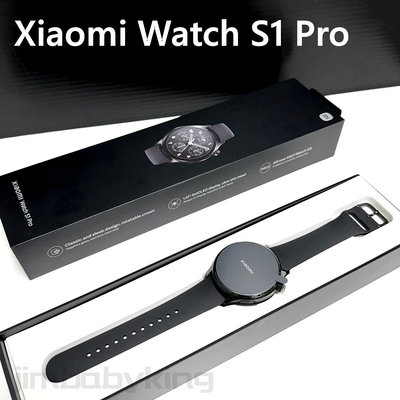 保固到明年4月 近全新 小米 Xiaomi Watch S1 Pro 黑色 不鏽鋼外殼 氟橡膠錶帶 GPS 智慧手錶 台灣公司貨 高雄可面交