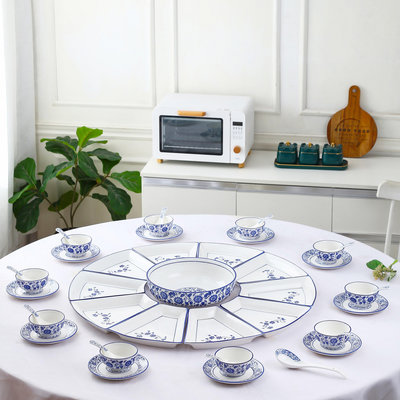 【現貨精選】家用聚餐菜盤創意拼盤餐具組合 網紅過年菜盤子團圓陶瓷餐盤碗碟