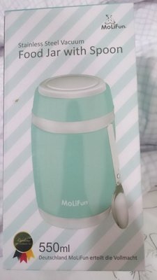 [雅雅的店] MoliFun魔力坊 不鏽鋼真空保鮮保溫燜燒食物罐550ml-清新綠