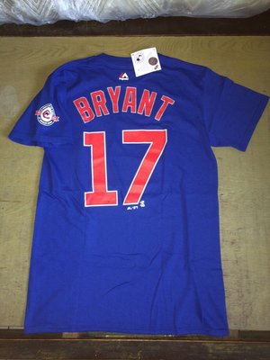 現貨 MLB Majestic 小熊隊 Kris Bryant T恤 背號 偉殷 岱鋼 洋基 馬林魚 金鋒 建民 大谷 曾仁和 子偉