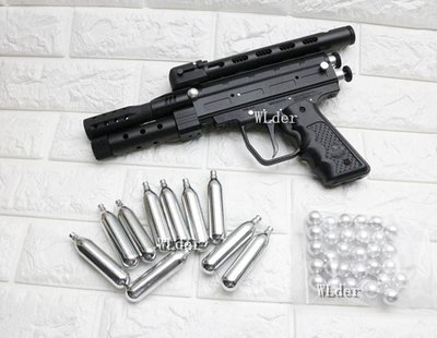 iGUN MP5 鎮暴槍 17MM CO2槍 + 槍盒 + 小鋼瓶 + 鋁彈 (手槍漆彈槍防身噴霧防衛