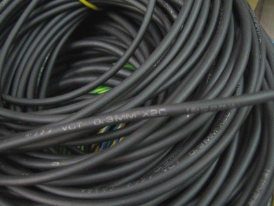 《大慶電料》VCT超軟電纜線 電線 0.3mm*6C 耐屈尺防油