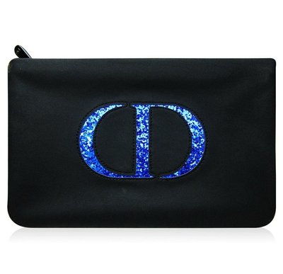 Dior 迪奧 黑色 & 深藍色 LOGO 化妝包 美妝包 手拿包
