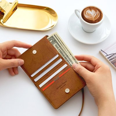 ❅PAVEE❅ 韓國Funnymade~ MONEY CARD WALLET 輕便證件套錢包卡包(附頸繩)