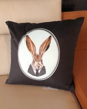 【熱賣精選】造型抱枕靠枕枕頭沙發枕兔子鹿造型動物造型枕頭 1255c