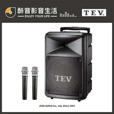 【醉音影音生活】TEV TA-780 配2支無線麥克風 10吋280W移動式無線擴音機.藍牙/USB/CD/SD.公司貨