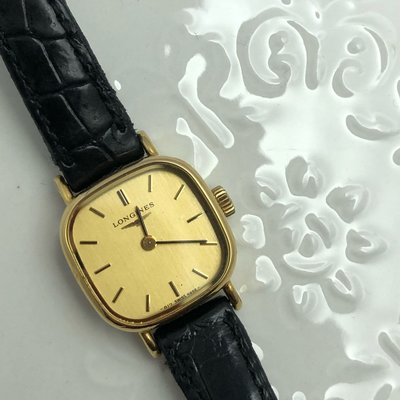 瑞士 原裝 LONGINES 浪琴 包金 女用 手上鍊 自動上鍊 機械錶 手錶 女錶 vintage 專櫃 正品 真品 絕版 方錶 金錶 復古 老件 正常運作