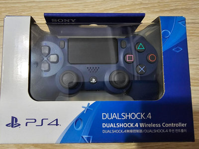 PS4 SONY台灣原廠公司貨盒裝手把  二代光條 無線 六軸 震動 午夜藍【全新商品】