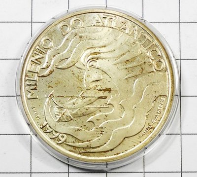 BC069 葡萄牙1999年 千年大西洋 1000 ESC銀幣